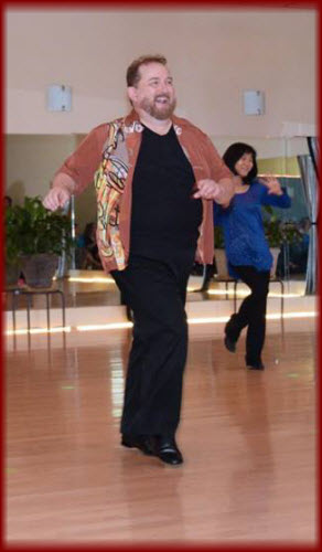 Line Dancing during the Student Showcase