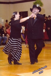 Tony NeTony New dancing with his student, Anna Brady at the 2019 American Country Dance Association (ACDA) National Championships in Irving Texasw dancing with his student, Anna Brady at the 2019 ACDA National Championships