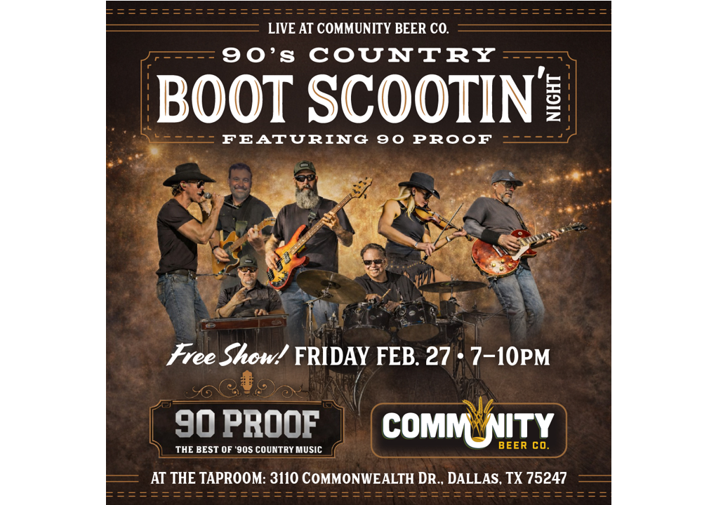 Boot Scootin Night at Community Beer